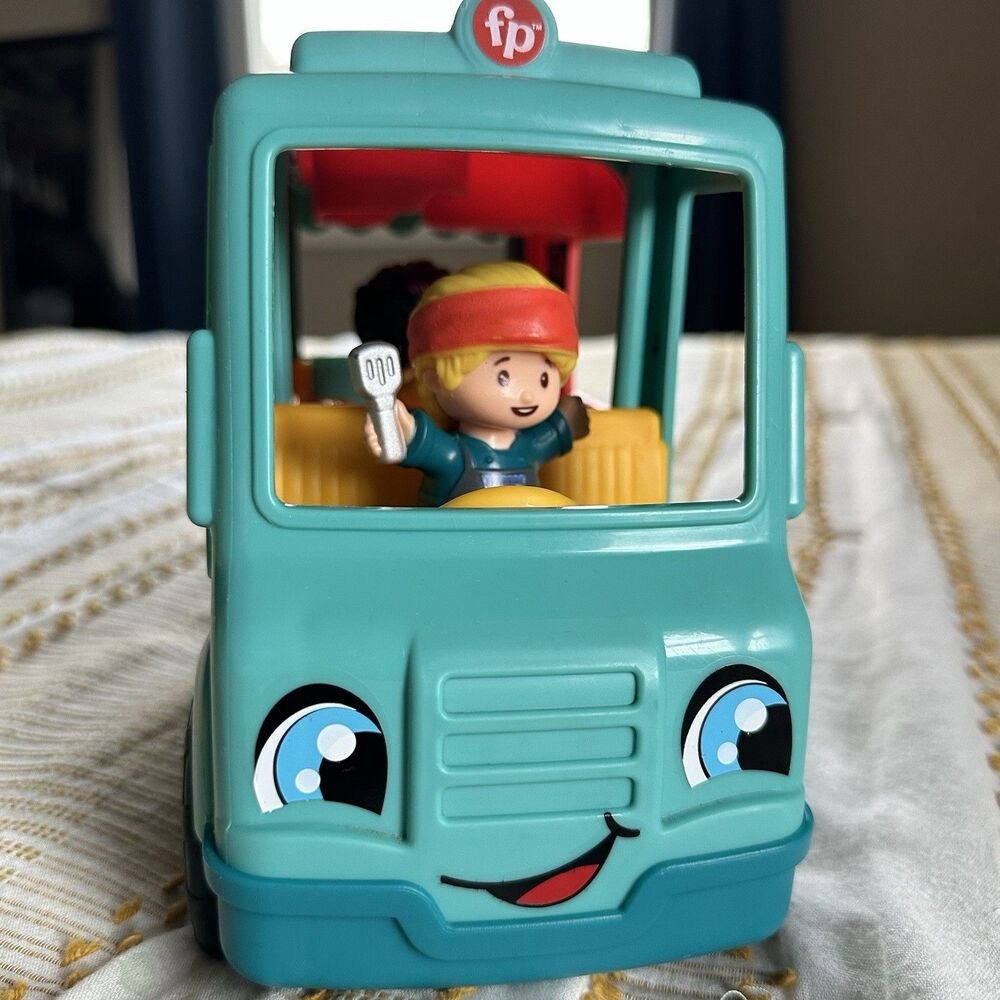 Fisher Price Little People Serve It Up Musical Taco Food Truck w/Figures, Works